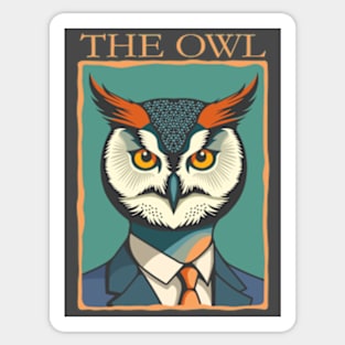 The Owl Man Sticker